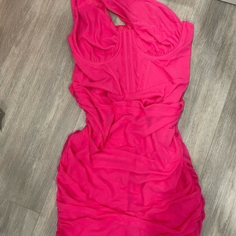 Vibrant Pink Halter Dress